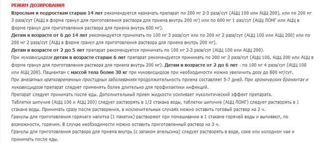 Ацц инструкция до еды или после. Ацц принимать до еды или после. Ацц режим дозирования.