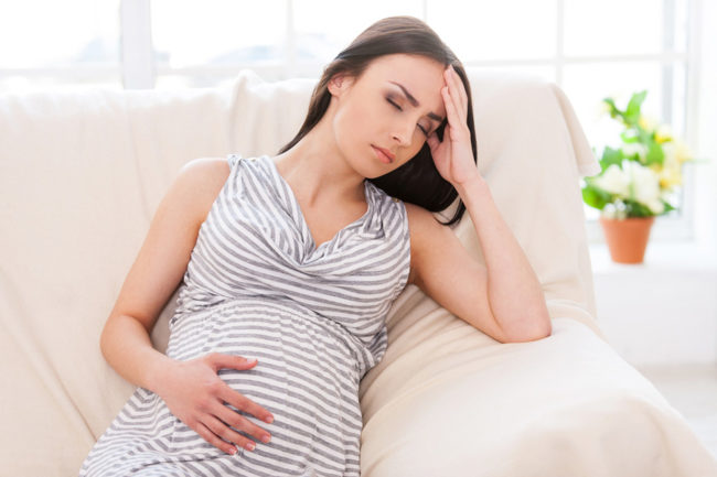Легкая форма заболевания простудой у беременной женщины