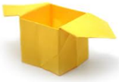 коробка желтая