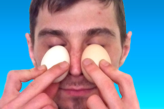 Прогревание носа яйцом