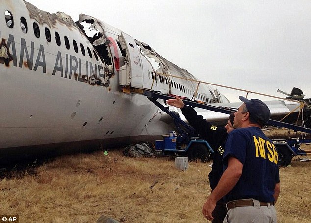 Investigation: The NTSB is examining the wreckage and events leading up to the crash landing in San Francisco