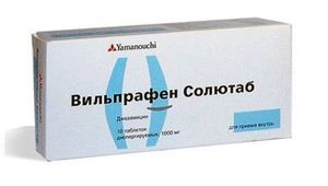 Вильпрафен солютаб - антибиотик в таблетках