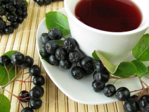 ягоды черноплодной рябины в чай