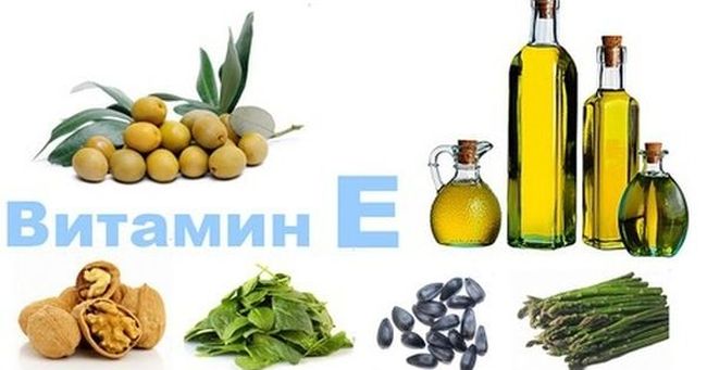 Продукты, в которых есть витамин Е (токоферол) 