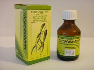 Раствор Хлорофиллипта обладает противовоспалительным эффектов