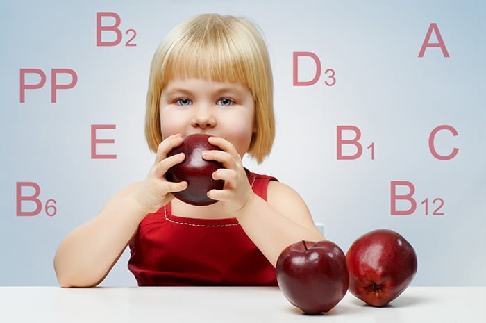 витамины в красных яблоках 