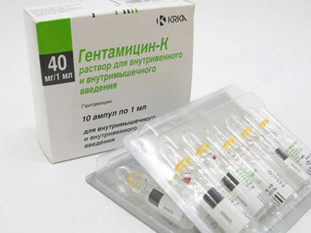 Гентамицин - раствор для инъекций 10 ампул по 1 мл